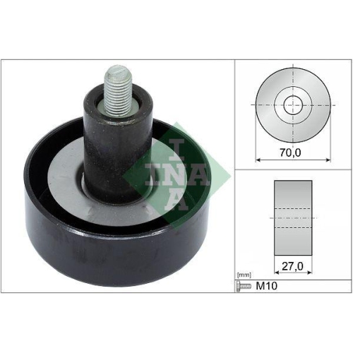 Umlenk /führungsrolle Keilrippenriemen Schaeffler Ina 532 0657 10 für Hyundai