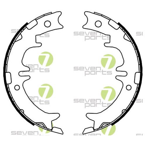 Bremsbackensatz 7 Seven Parts SVG21041 f&uuml;r Hinterachse