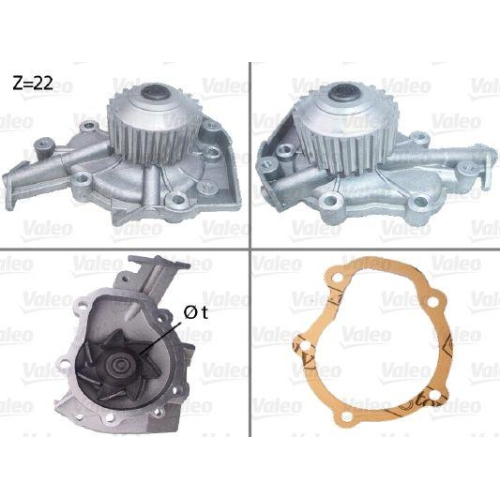 Wasserpumpe Motork&uuml;hlung Valeo 506659 f&uuml;r Suzuki Chevrolet Daewoo