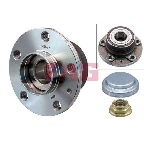 Radlagersatz Schaeffler Fag 713 6400 10 f&uuml;r Citro&euml;n Fiat Lancia Peugeot