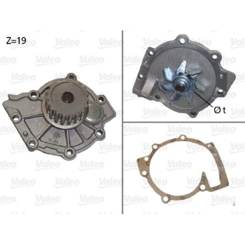 Wasserpumpe Motork&uuml;hlung Valeo 506854 f&uuml;r Volvo