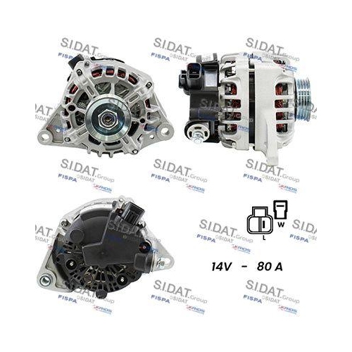 Generator Sidat A12VA0367A2 für Nissan