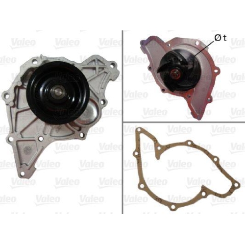 Wasserpumpe Motork&uuml;hlung Valeo 506591 f&uuml;r Audi Skoda VW