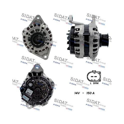 Generator Sidat A12BH0193 f&uuml;r Alfa Romeo Fiat Lancia