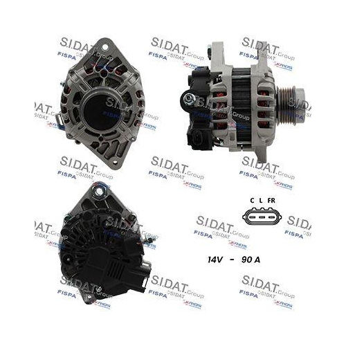 Generator Sidat A12VA0823A2 f&uuml;r Hyundai Kia