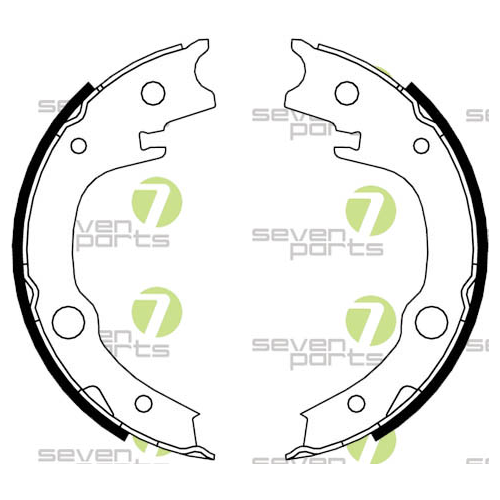 Bremsbackensatz 7 Seven Parts SVG21045 f&uuml;r Hinterachse