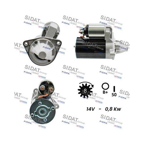 Starter Sidat S12VA0108 f&uuml;r Hyundai Kia