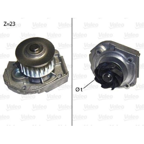 Wasserpumpe Motork&uuml;hlung Valeo 506598 f&uuml;r Fiat Lancia