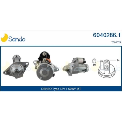 Starter Sando 6040286.1 für Toyota