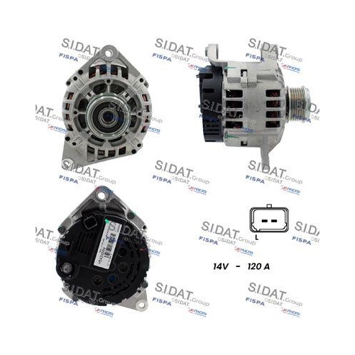 Generator Sidat A12VA1170 f&uuml;r Renault