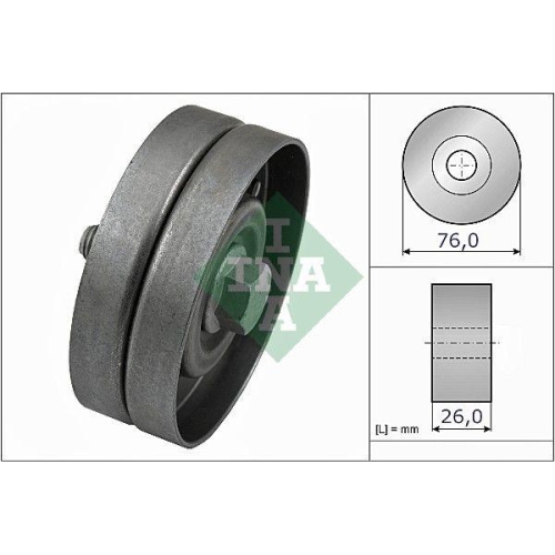 Umlenk /f&uuml;hrungsrolle Keilrippenriemen Schaeffler Ina 532 0326 30 f&uuml;r Audi Seat