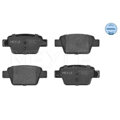 Bremsbelagsatz Scheibenbremse Meyle 0252371415 Meyle-original: True To Oe. f&uuml;r
