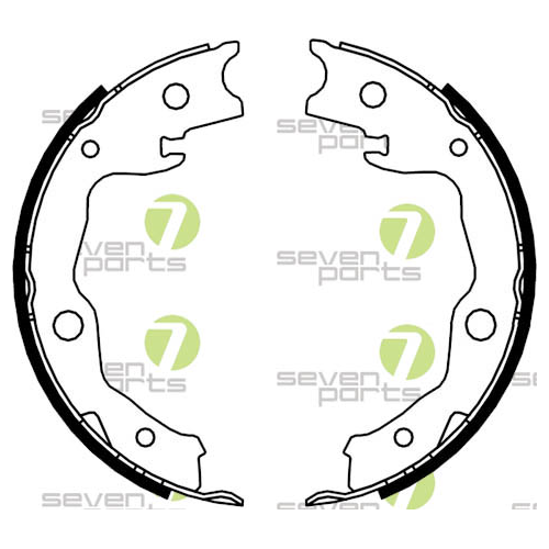 Bremsbackensatz 7 Seven Parts SVG21052 f&uuml;r Hinterachse
