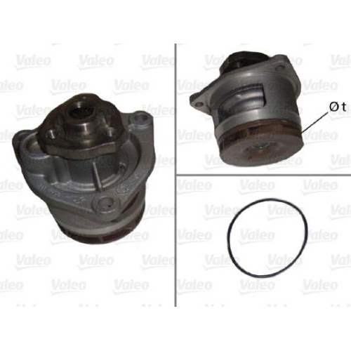 Wasserpumpe Motork&uuml;hlung Valeo 506657 f&uuml;r Opel Saab Vauxhall Gme