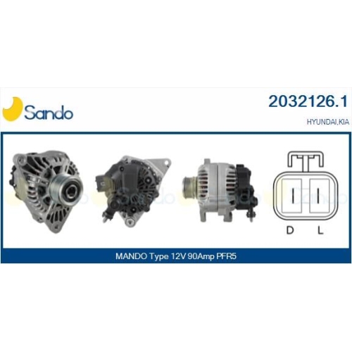 Generator Sando 2032126.1 für Hyundai