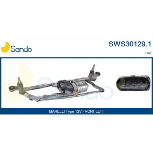 Scheibenreinigungsanlage Sando SWS30129.1 für Fiat Vorne