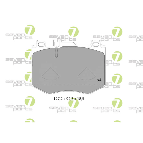Bremsbelagsatz Scheibenbremse 7 Seven Parts SVP28160 f&uuml;r Mercedes Benz