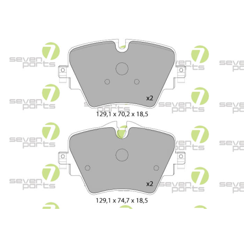 Bremsbelagsatz Scheibenbremse 7 Seven Parts SVP28170 f&uuml;r Bmw Mini 1. Vorderachse