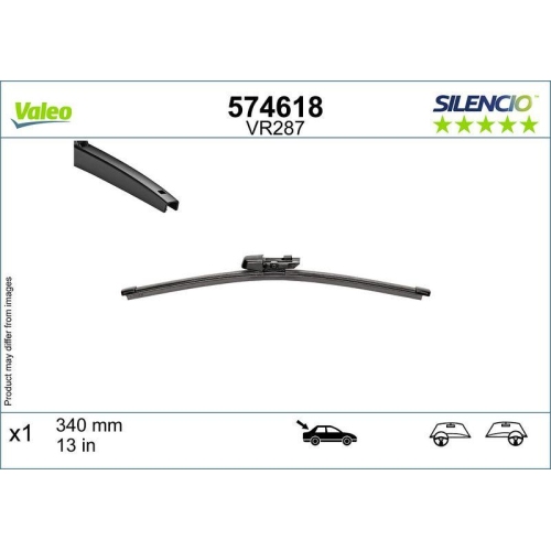 Wischblatt Valeo 574618 Silencio Rear für Ford VW Hinten