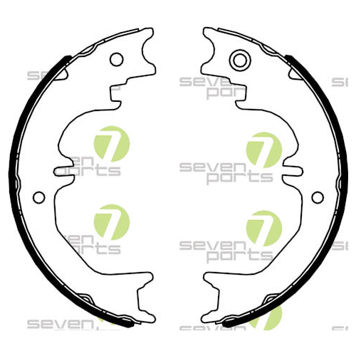 Bremsbackensatz 7 Seven Parts SVG21059 f&uuml;r Hinterachse