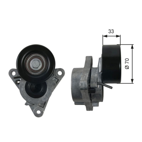 Riemenspanner Keilrippenriemen Gates T39171 Drivealign™ für Nissan Infiniti