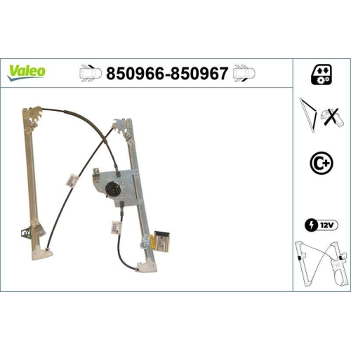 Fensterheber Valeo 850966 für Citroën Vorne Links