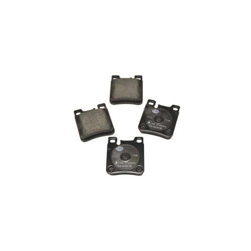 Bremsbelagsatz Scheibenbremse Hella 8DB 355 007-581 f&uuml;r Chrysler Mercedes Benz
