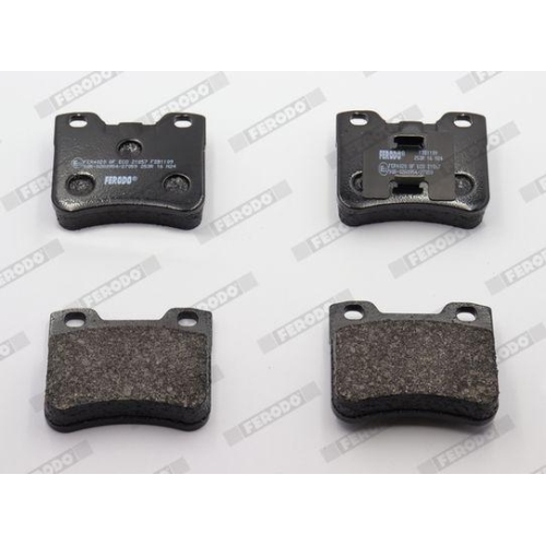Bremsbelagsatz Scheibenbremse Ferodo FDB1109 Premier f&uuml;r Citro&euml;n Peugeot