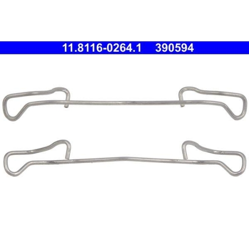 Feder Bremssattel Ate 11-8116-0264-1 f&uuml;r Chrysler Fiat Ford Opel Renault Toyota