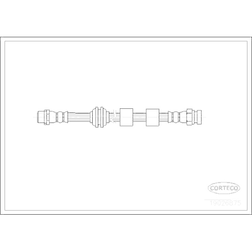 Bremsschlauch Corteco 19026875 für Ford Seat VW Vag Vorderachse Links Rechts