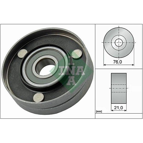 Umlenk /f&uuml;hrungsrolle Keilrippenriemen Schaeffler Ina 532 0567 10 f&uuml;r Audi Seat