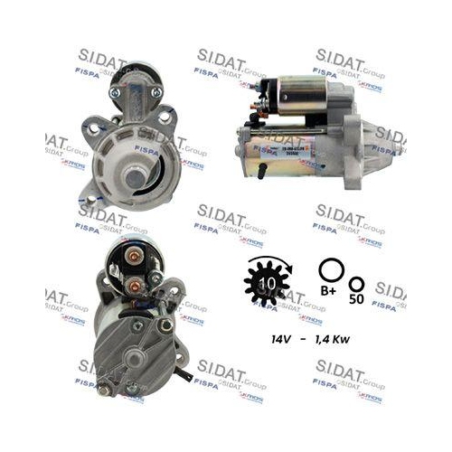Starter Sidat S12VS0054 f&uuml;r Ford