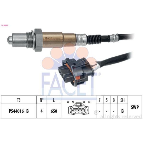 Lambdasonde Facet 10.8385 Made In Italy - Oe Equivalent f&uuml;r Opel Vauxhall