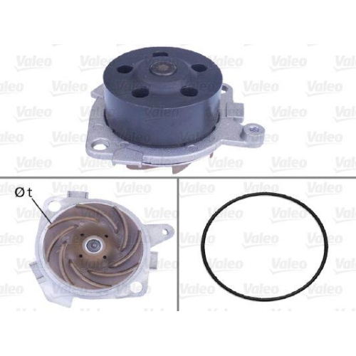 Wasserpumpe Motork&uuml;hlung Valeo 506518 f&uuml;r Alfa Romeo Fiat Lancia