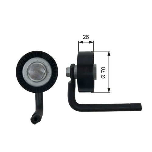 Riemenspanner Keilrippenriemen Gates T39202 Drivealign&trade; f&uuml;r Bmw Land Rover