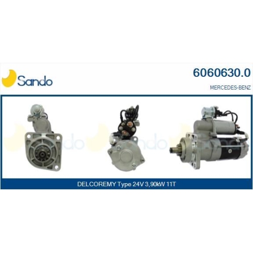 Starter Sando 6060630.0 für Mercedes Benz Mercedes Benz Caterpillar