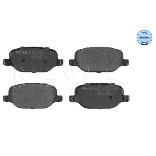 Bremsbelagsatz Scheibenbremse Meyle 0252376017 Meyle-original: True To Oe. für