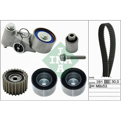 Zahnriemensatz Schaeffler Ina 530 0563 10 f&uuml;r Subaru