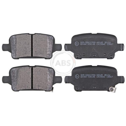 Bremsbelagsatz Scheibenbremse A.b.s. 35124 f&uuml;r Opel Vauxhall Chevrolet