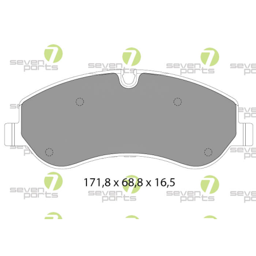 Bremsbelagsatz Scheibenbremse 7 Seven Parts SVP28280 f&uuml;r Ford Vorderachse