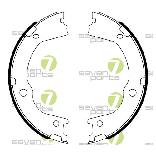 Bremsbackensatz Feststellbremse 7 Seven Parts SVG21080 für Hinterachse