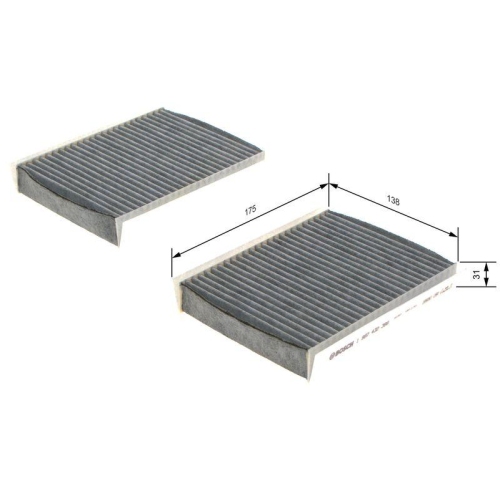 Filter Innenraumluft Bosch 1987432386 f&uuml;r Alfa Romeo Citro&euml;n Fiat Lancia Peugeot