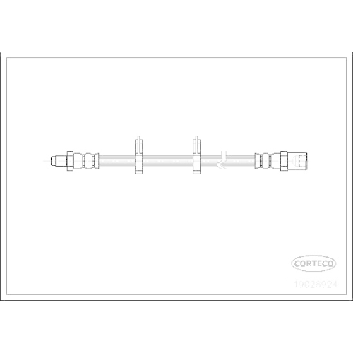 Bremsschlauch Corteco 19026924 f&uuml;r Iveco Vorderachse