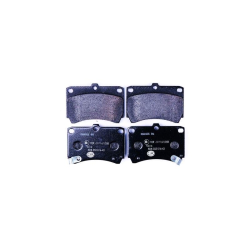 Bremsbelagsatz Scheibenbremse Hella 8DB 355 016-431 f&uuml;r Mazda Mitsubishi Nissan