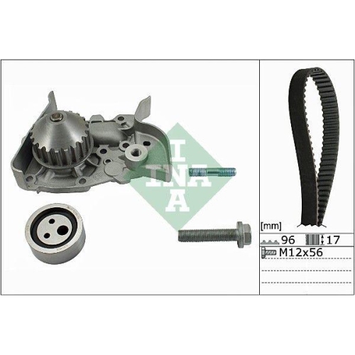 Wasserpumpe + Zahnriemensatz Schaeffler Ina 530 0191 30 f&uuml;r Renault Dacia