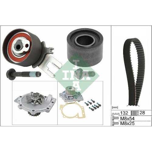 Wasserpumpe + Zahnriemensatz Schaeffler Ina 530 0582 30 f&uuml;r Volvo