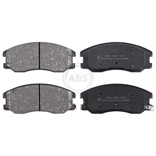 Bremsbelagsatz Scheibenbremse A.b.s. 37582 f&uuml;r Opel Suzuki Vauxhall Chevrolet