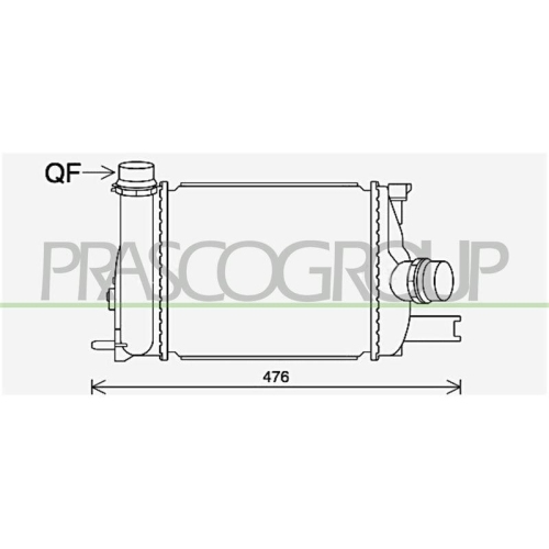Ladeluftkühler Prasco RN329N001 Aq für Renault