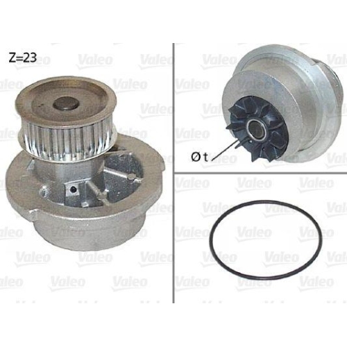 Wasserpumpe Motork&uuml;hlung Valeo 506308 f&uuml;r Opel Vauxhall