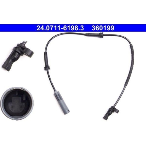 Sensor Raddrehzahl Ate 24-0711-6198-3 f&uuml;r Bmw Vorderachse